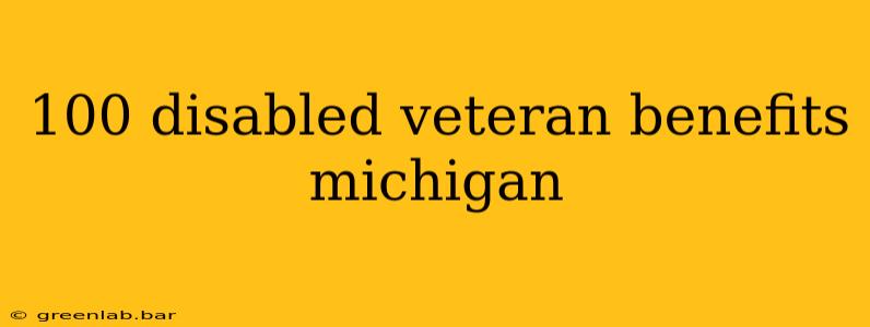 100 disabled veteran benefits michigan