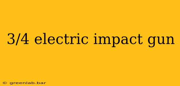 3/4 electric impact gun