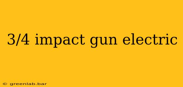 3/4 impact gun electric