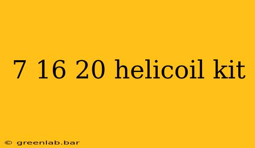 7 16 20 helicoil kit