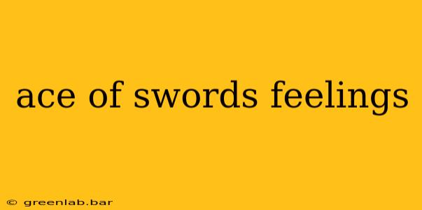 ace of swords feelings