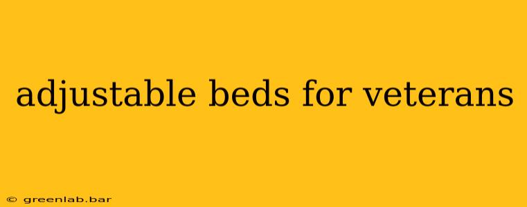 adjustable beds for veterans