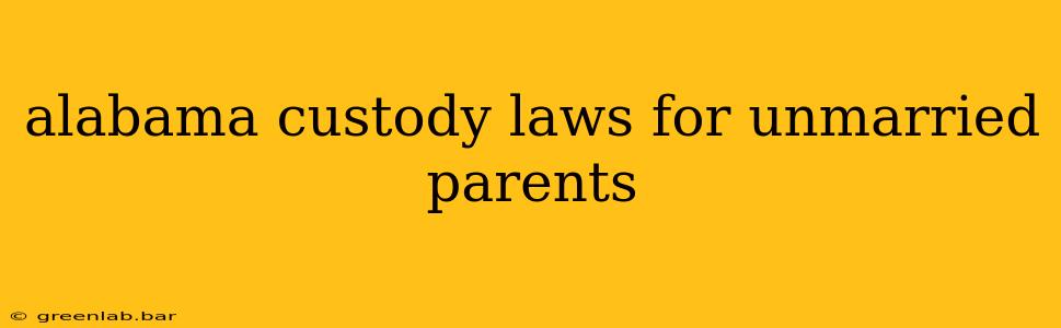 alabama custody laws for unmarried parents