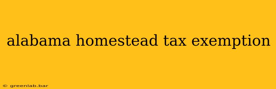 alabama homestead tax exemption