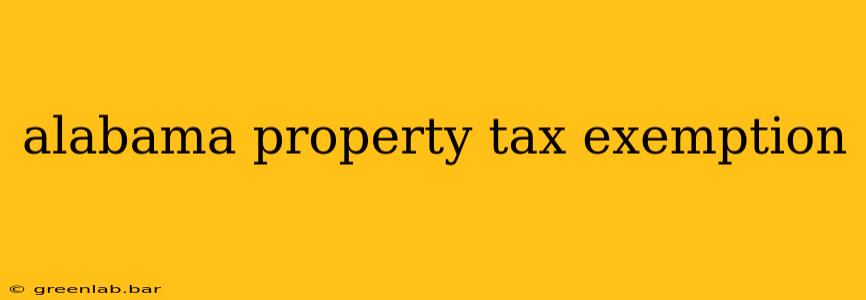 alabama property tax exemption