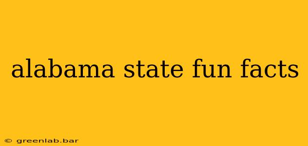 alabama state fun facts