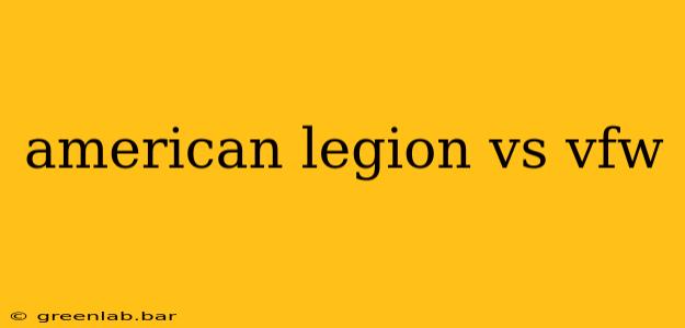 american legion vs vfw