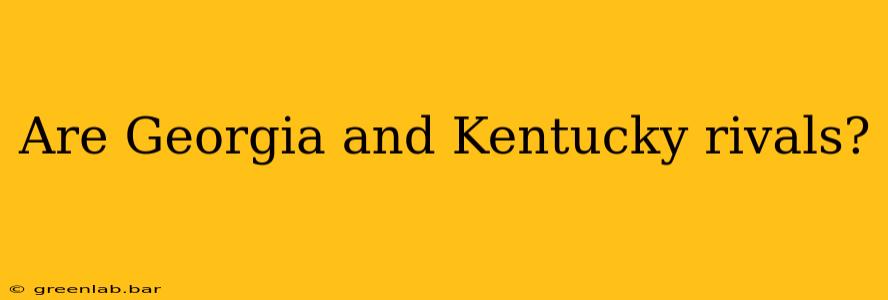 Are Georgia and Kentucky rivals?