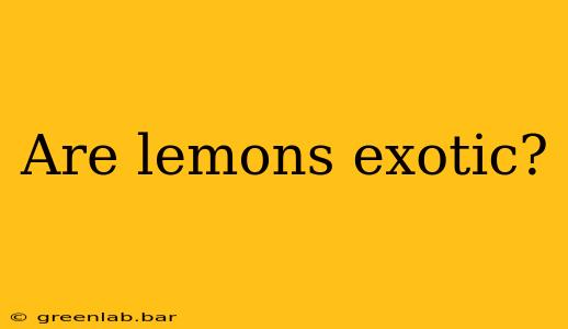 Are lemons exotic?