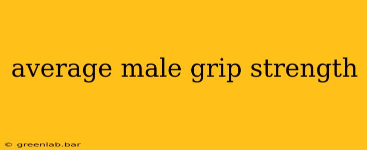 average male grip strength