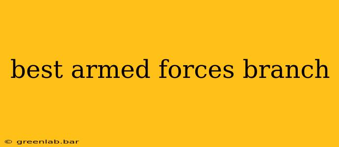 best armed forces branch