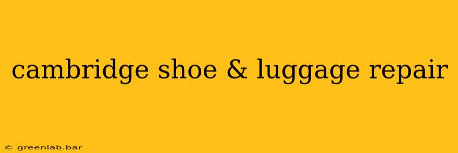 cambridge shoe & luggage repair