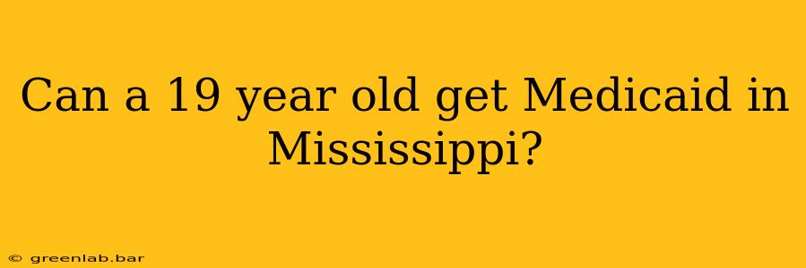 Can a 19 year old get Medicaid in Mississippi?