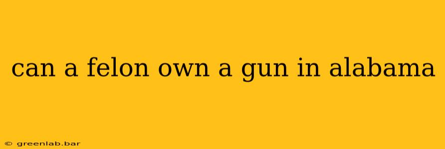 can a felon own a gun in alabama