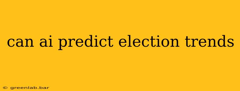 can ai predict election trends