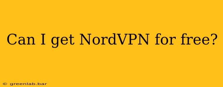 Can I get NordVPN for free?