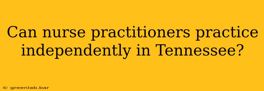 Can nurse practitioners practice independently in Tennessee?