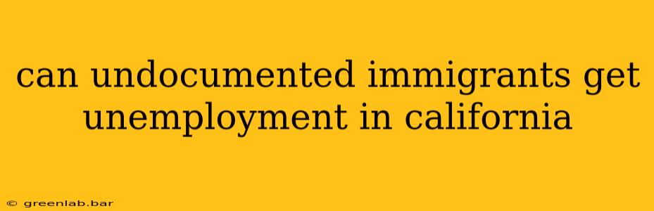 can undocumented immigrants get unemployment in california