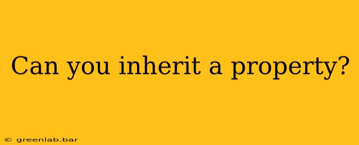 Can you inherit a property?