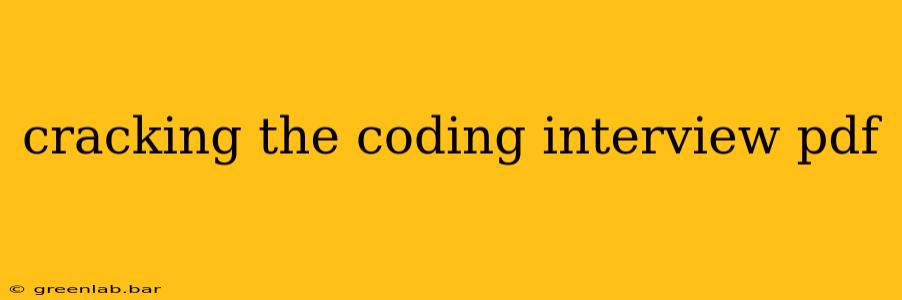 cracking the coding interview pdf