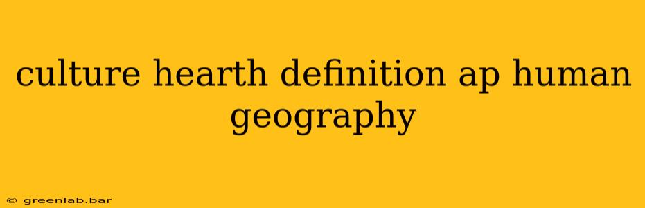 culture hearth definition ap human geography