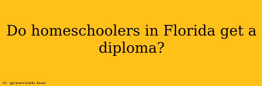 Do homeschoolers in Florida get a diploma?