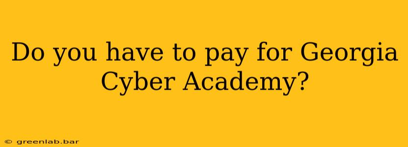 Do you have to pay for Georgia Cyber Academy?