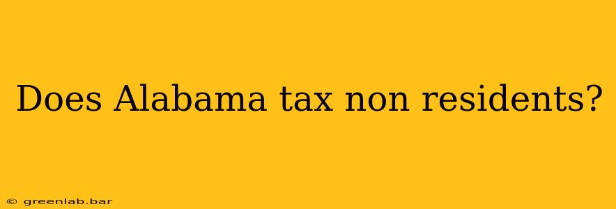 Does Alabama tax non residents?