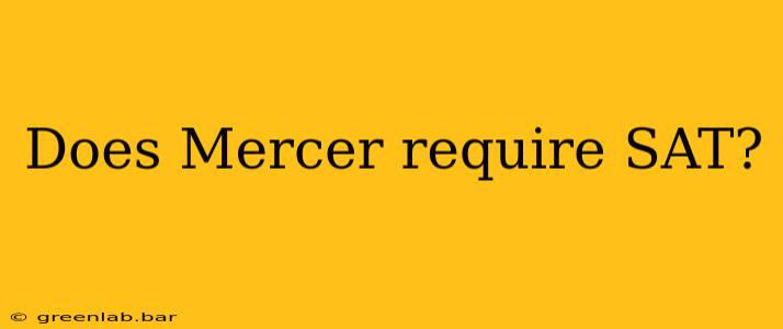 Does Mercer require SAT?