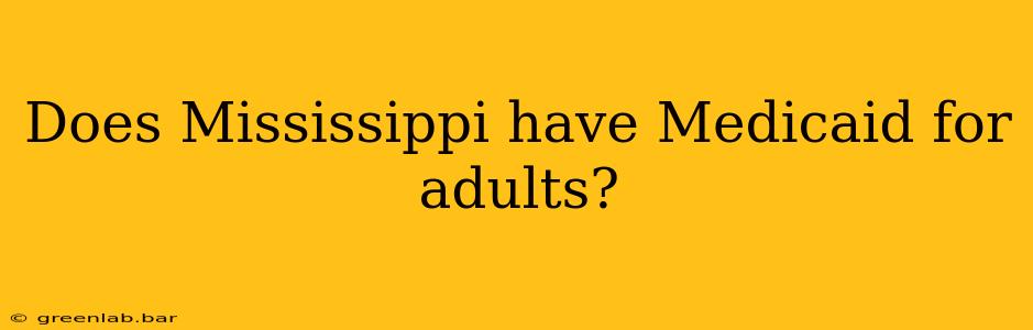 Does Mississippi have Medicaid for adults?