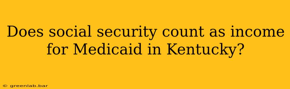 Does social security count as income for Medicaid in Kentucky?