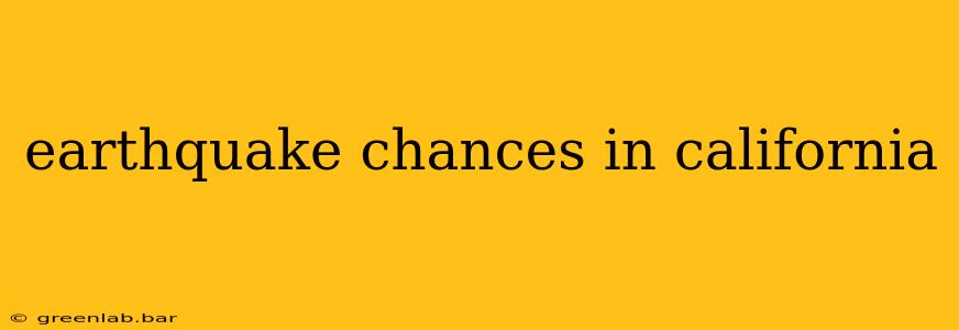 earthquake chances in california