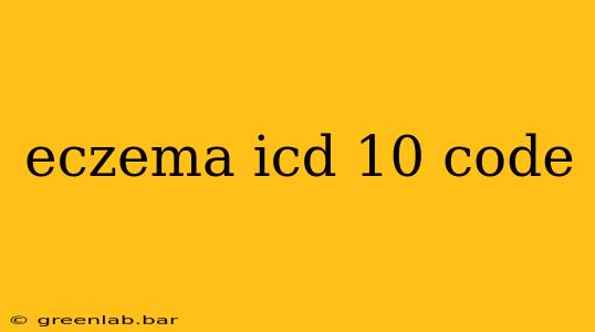 eczema icd 10 code