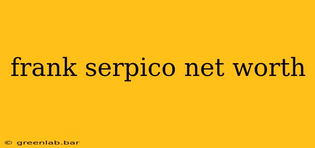 frank serpico net worth