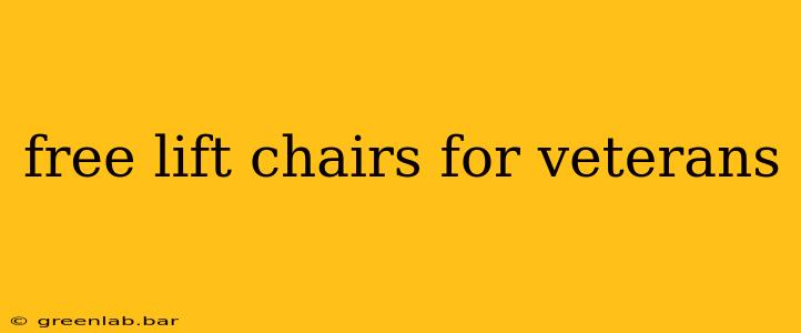 free lift chairs for veterans