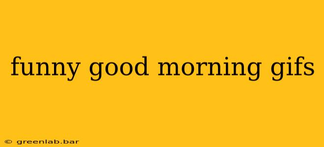 funny good morning gifs