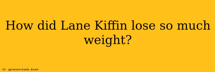 How did Lane Kiffin lose so much weight?