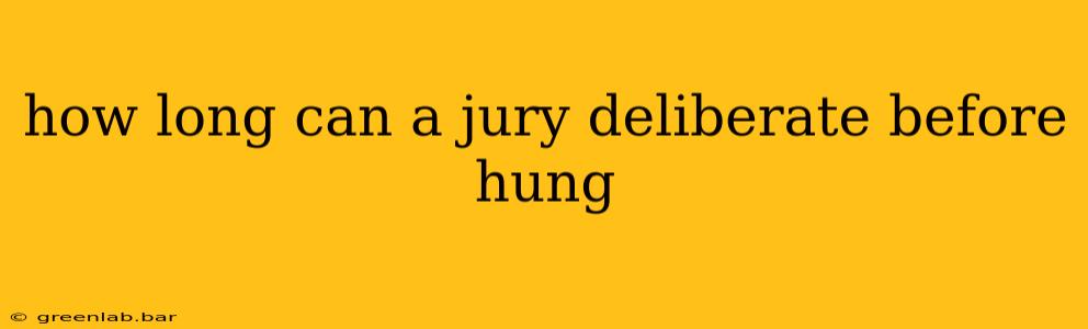 how long can a jury deliberate before hung