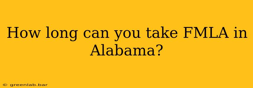 How long can you take FMLA in Alabama?