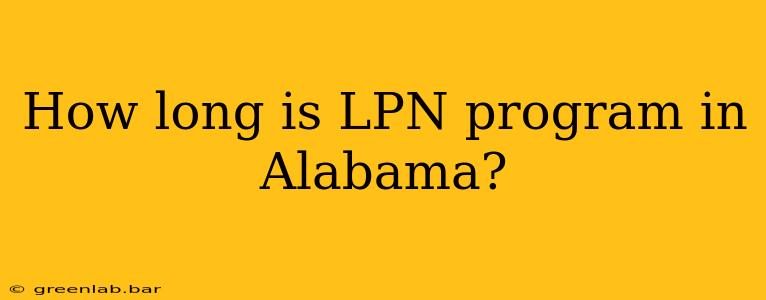 How long is LPN program in Alabama?