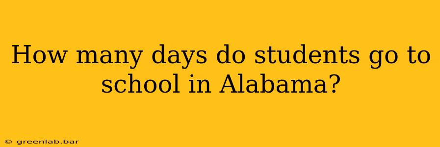 How many days do students go to school in Alabama?