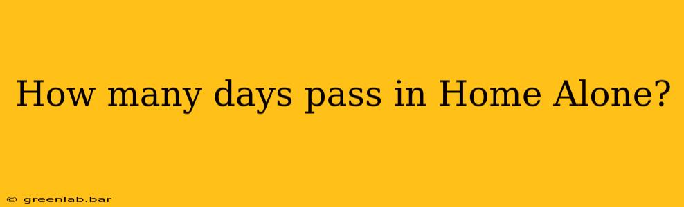 How many days pass in Home Alone?