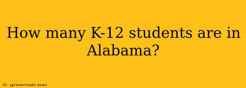 How many K-12 students are in Alabama?