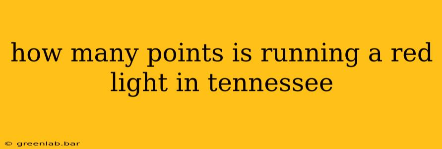 how many points is running a red light in tennessee