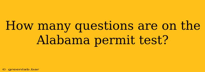 How many questions are on the Alabama permit test?