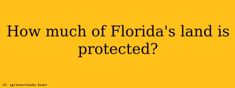 How much of Florida's land is protected?