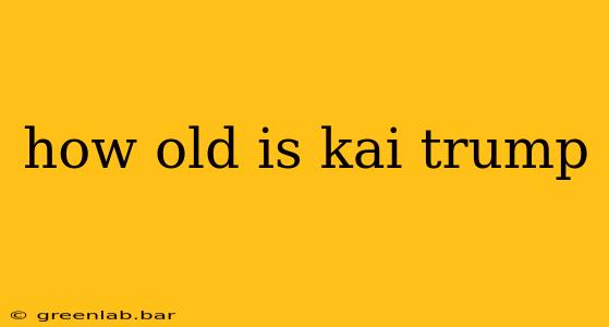 how old is kai trump