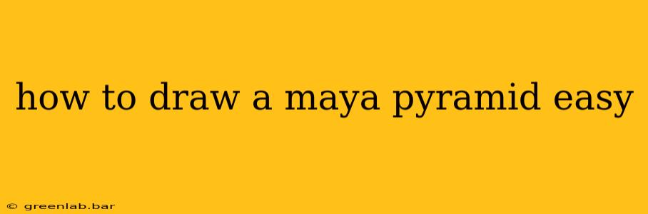 how to draw a maya pyramid easy