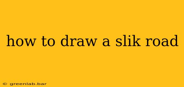 how to draw a slik road