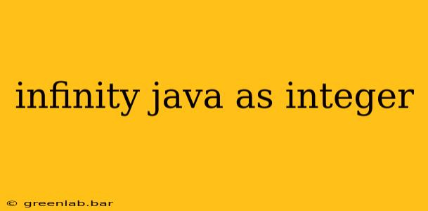 infinity java as integer